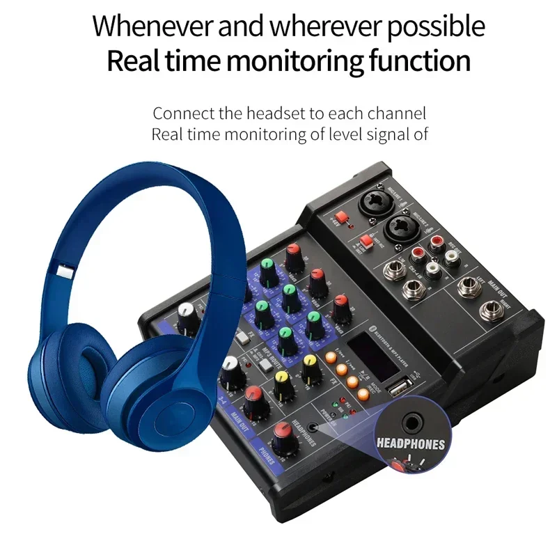 Mezclador de Audio USB de 4 ca - Audio Music Dj reseña y precio