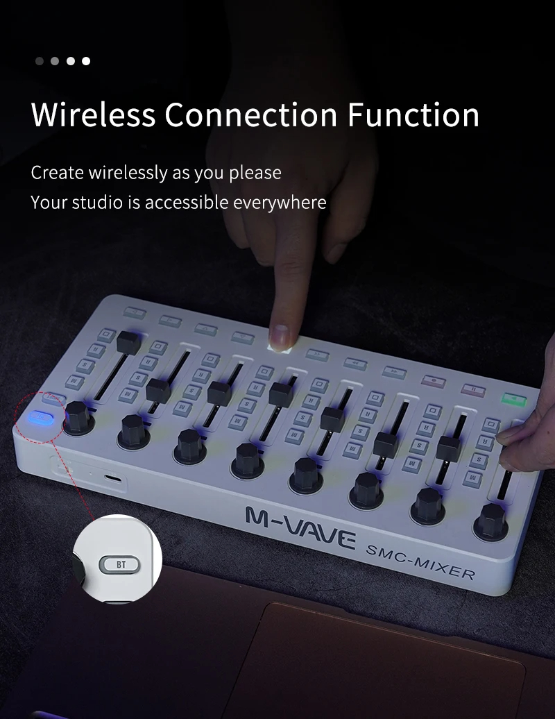 Controlador MIDI inalámbrico M - Midi Controller Pad reseña y precio
